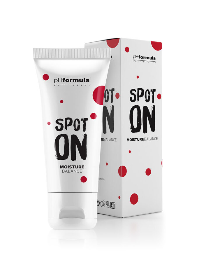 pHformula SPOT ON MOISTURE BALANCE on igapäevaskes kasutamiseks mõeldud niisutav ja matistav hoolduskreem akneilmingutega nahale. Antimikroobne koostis peatab bakterite kasvu. Salitsüülhape tungib nahapooridesse eemaldades rasu ja mustuse ning vähendades akneilminguid. Sobib hästi noorele nahale.