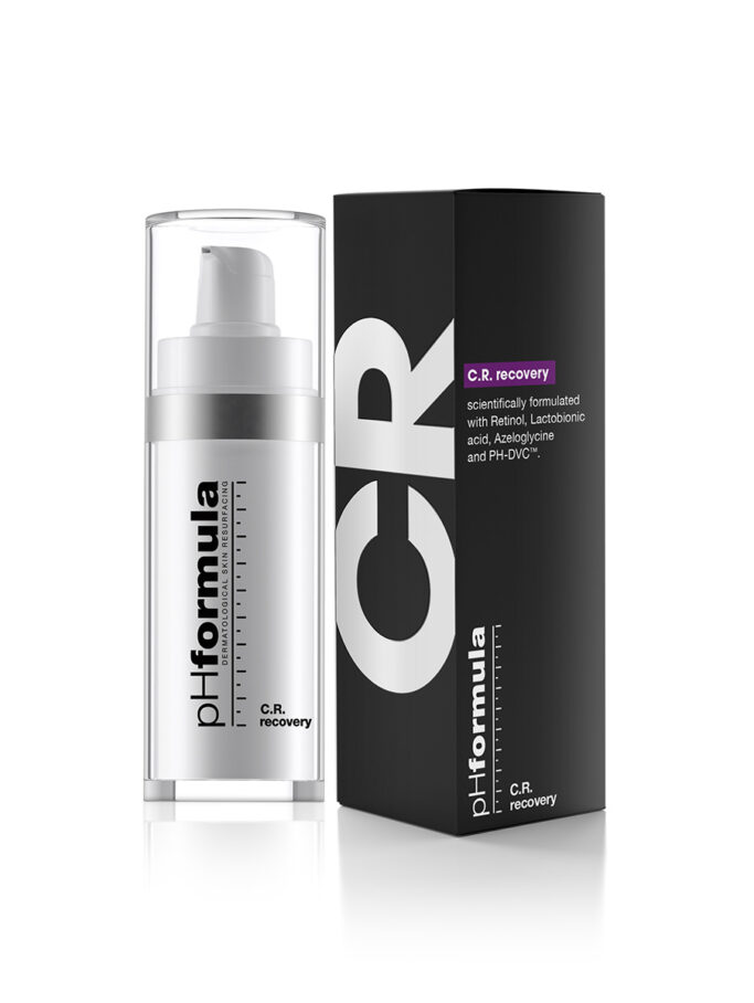 pHformula C.R. Recovery on ravieesmärgiline seerum punetavale ja tundlikule nahale. Ainulaadne kombinatsioon toimeainetest, mis kiirendavad üheskoos naha taastumist, säilitavad selle üleüldist tervist ja aitavad ennetada tulevasi nahakahjustusi.