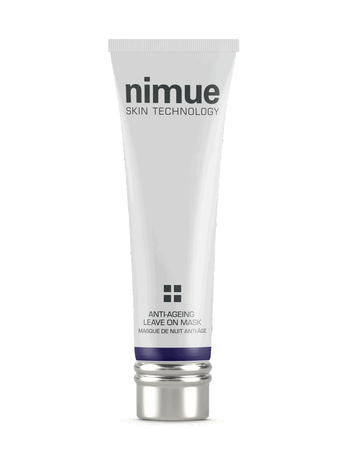 Nimue Anti-Ageing Leave On Mask on niisutav öömask, mis pinguldab ja silub nahka silmnähtavalt. Nimue öömask vähendab sügavaid kortse ja annab nahale särava jume. Maskil on nahka niisutav ja rahustav toime.