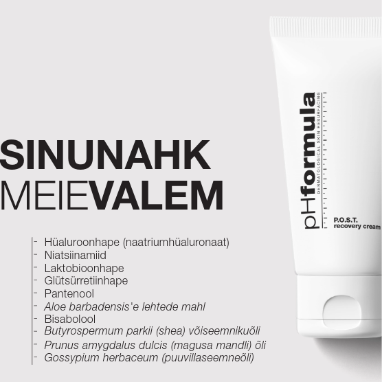 Kaitstud: Uue koostisega pHformula P.O.S.T. recovery cream