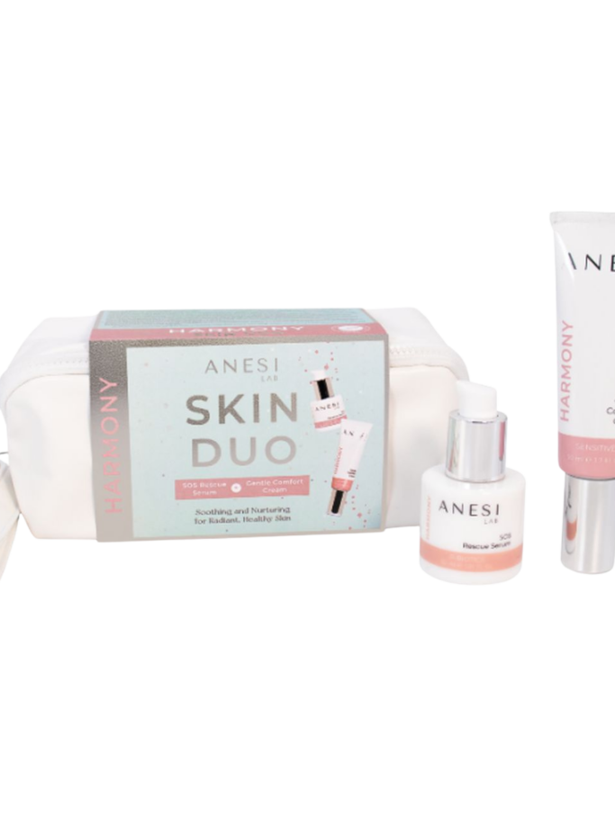 Taastav, rahustav ja niisutav hooldus tundlikule nahale: niisutav ja rahustav 24h kreem, 50ml ja rahustav ning niisutav ilukiirabi-seerum, 30ml.