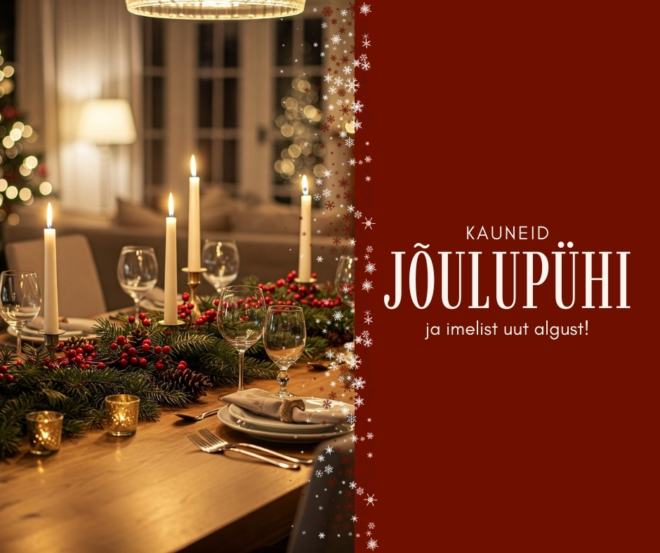 Pühadeaegne tarneinfo