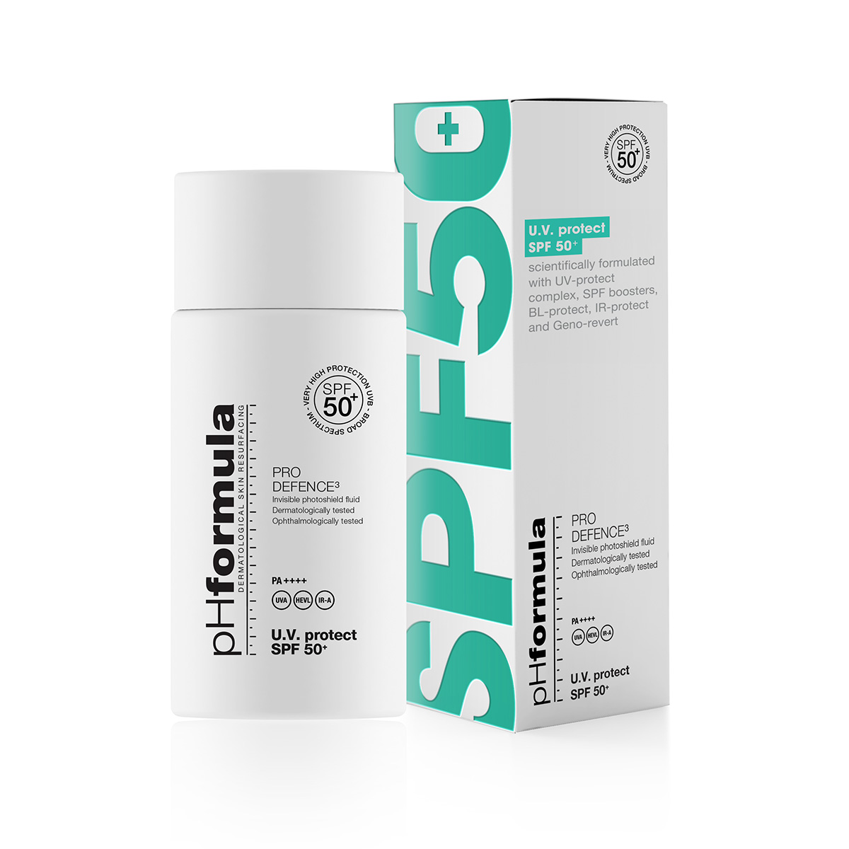 pHformula U.V. protect SPF50+ PRO SHIELD – päikesekaitsefluid