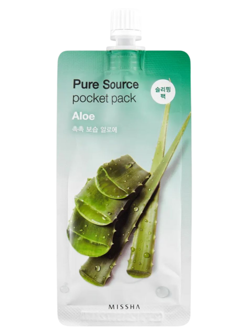 Missha Pure Source Pocket Pack Aloe – aaloeekstraktiga öömask