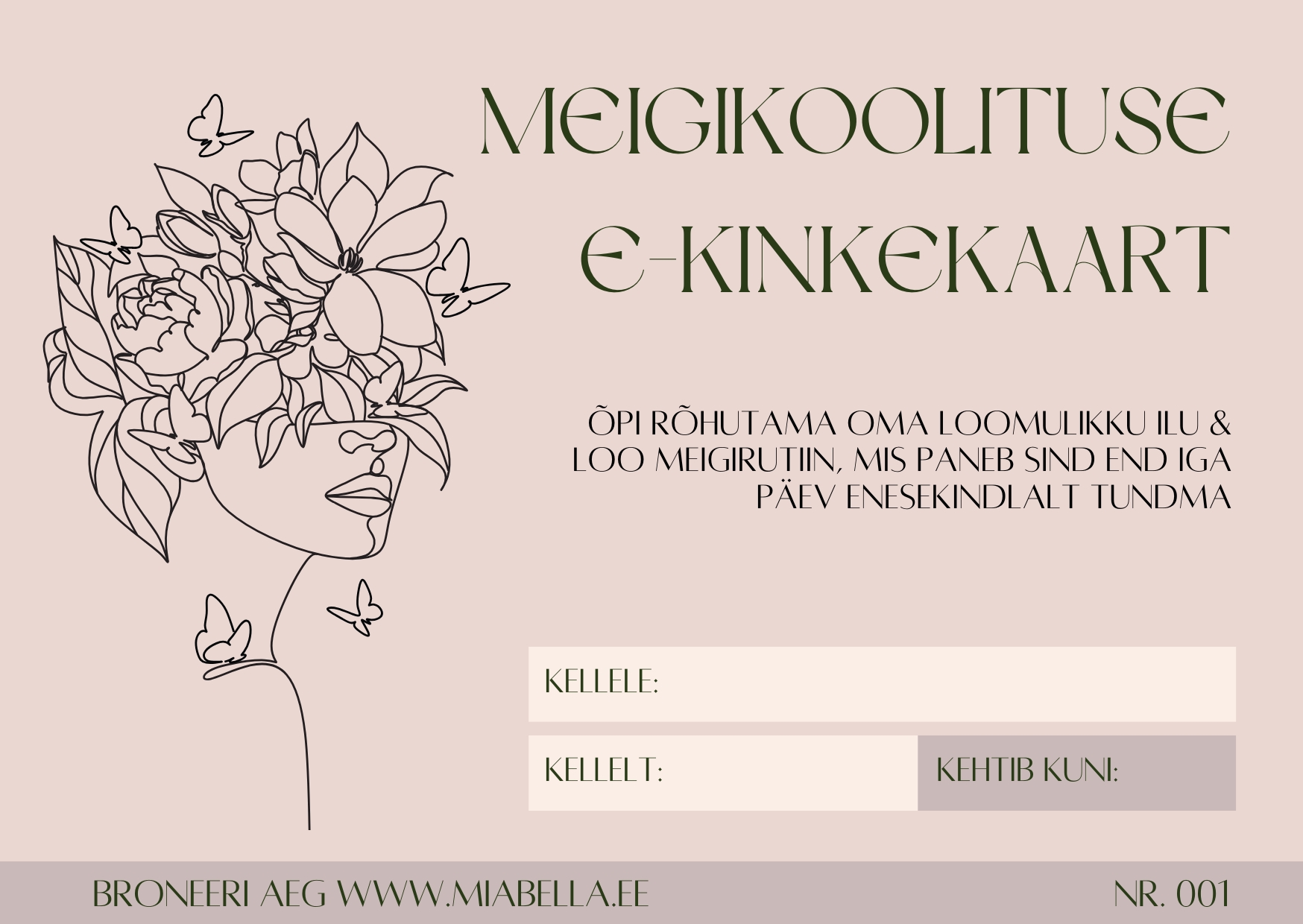 Meigikoolituse kinkekaart (3h personaalne koolitus)