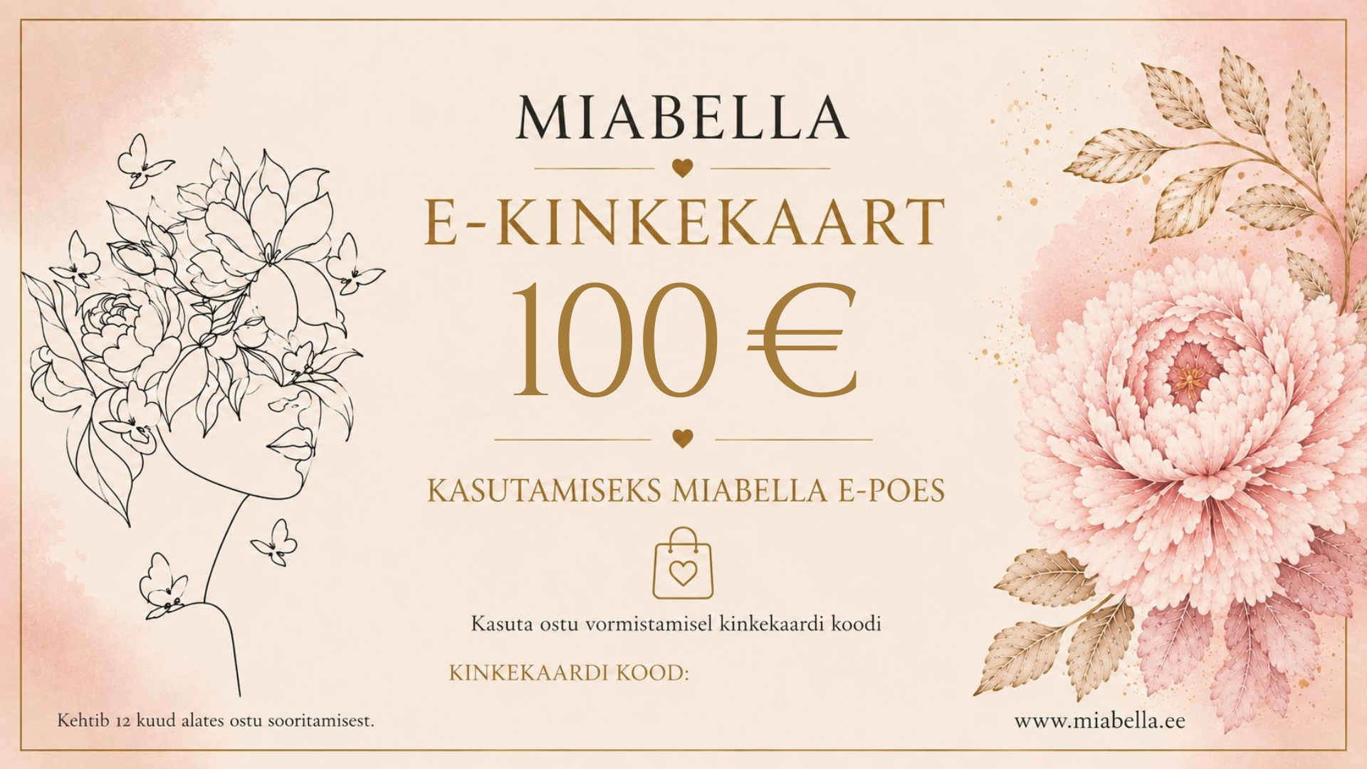 MiaBella e-poe E-KINKEKAART