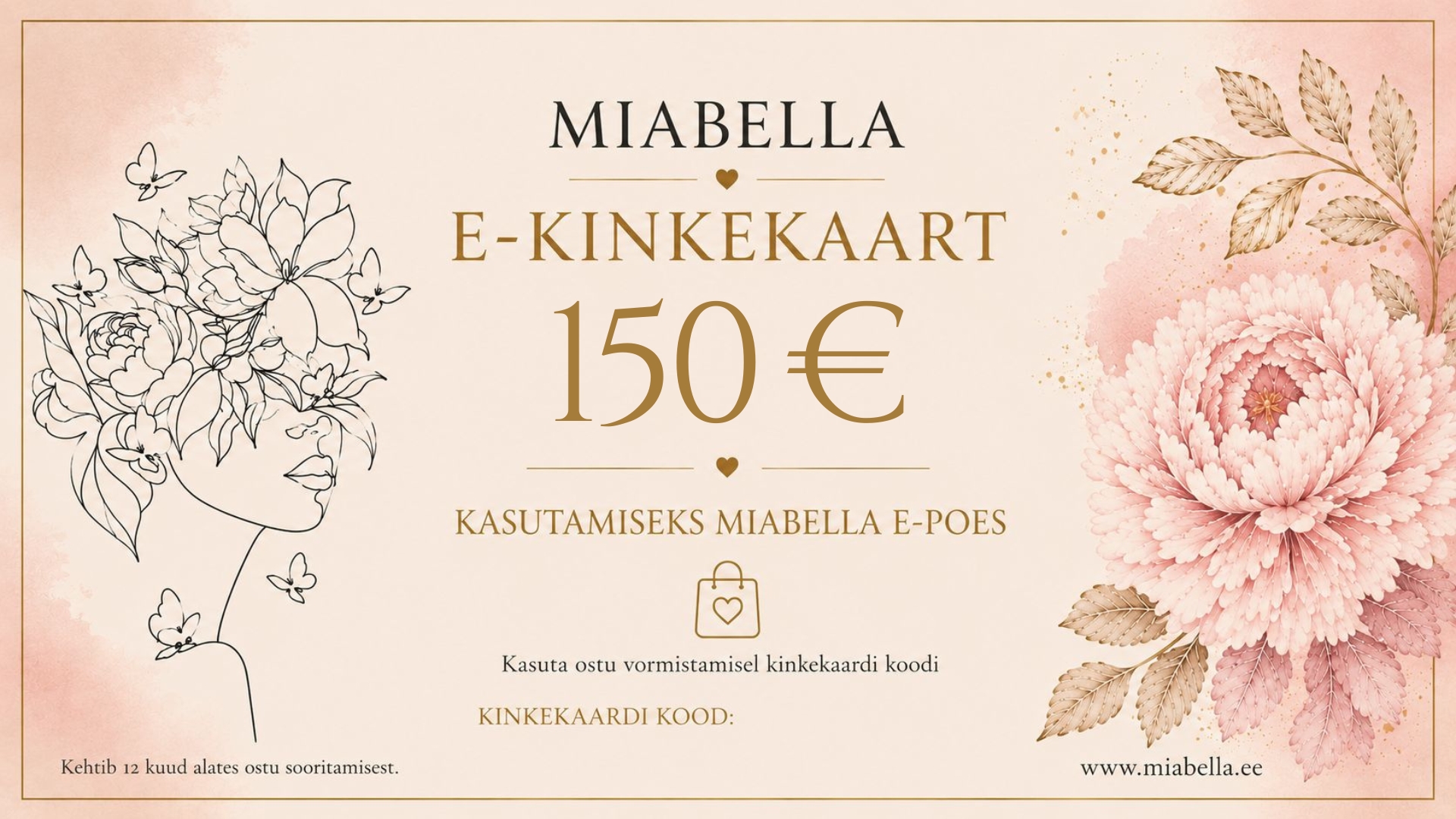 MiaBella e-poe E-KINKEKAART