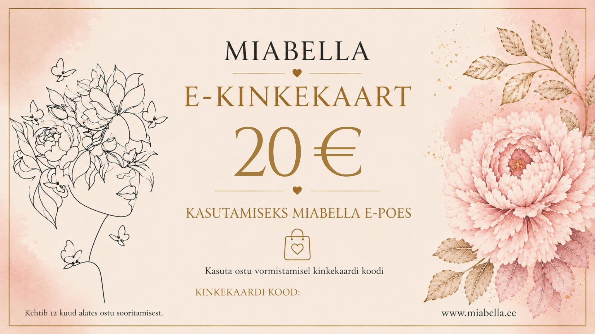 MiaBella e-poe E-KINKEKAART