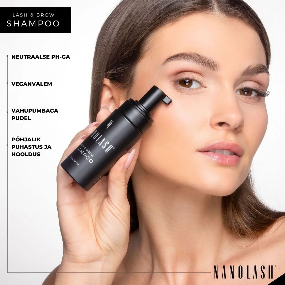 Nanolash Lash & Brow Shampoo ripsmete ja kulmude šampoon