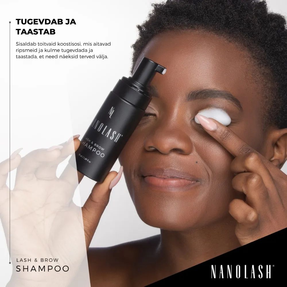 Nanolash Lash & Brow Shampoo ripsmete ja kulmude šampoon